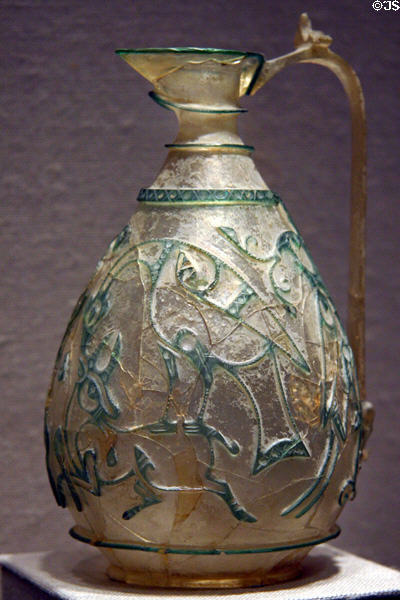 Islamic Corning ewer (c1000) at Corning Museum of Glass. Corning, NY.