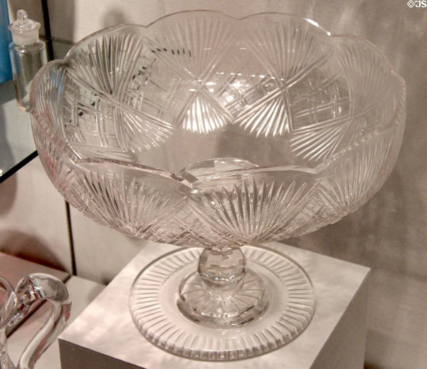 Bakewell, Pears & Co. compote bowl (1876) made for 1876 Centennial Exhibition at Corning Museum of Glass. Corning, NY.