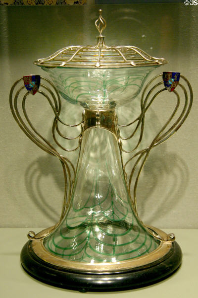 English Arts & Crafts centerpiece (1906) by Harry Powell at Corning Museum of Glass. Corning, NY.