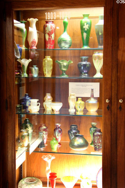 Examples of Frederick Carder's glass designs (1903-20) for Steuben at Corning Museum of Glass. Corning, NY.