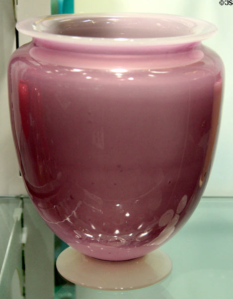 Plum Jade glass (1920s) by Steuben Glass at Corning Museum of Glass. Corning, NY.