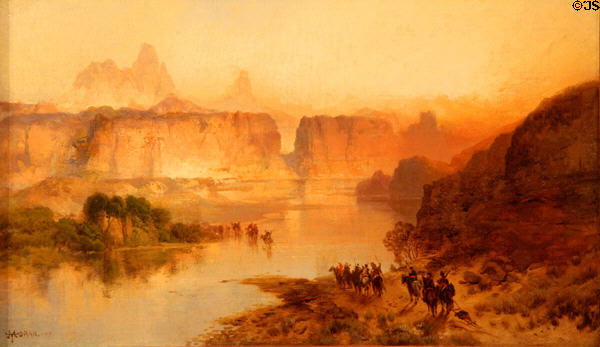 Green River painting (1877) by Thomas Moran at Rockwell Museum of Art. Corning, NY.