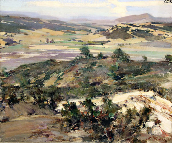 Sorrento Valley painting (1925) by Nicolai Ivanovich Fechin at Rockwell Museum of Art. Corning, NY.