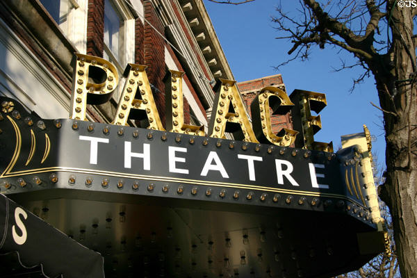 Palace Theater marquee (17 West Market St.). Corning, NY.