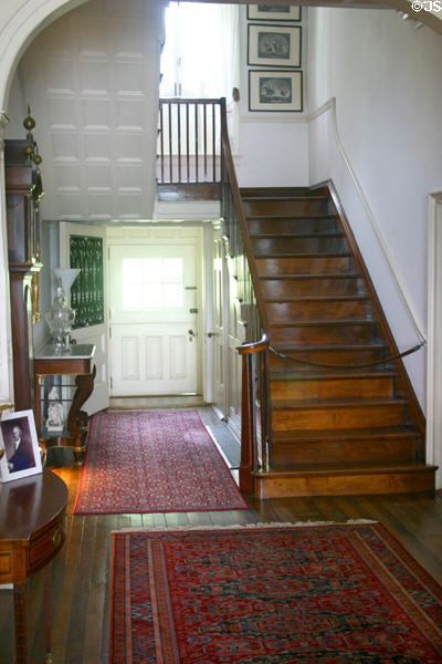 Hallway stairs in Clermont. Germantown, NY.