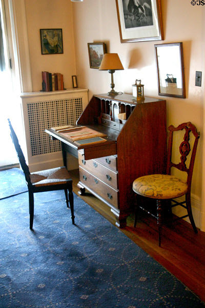 Eleanor Roosevelt's writing desk at Roosevelt home. Hyde Park, NY.