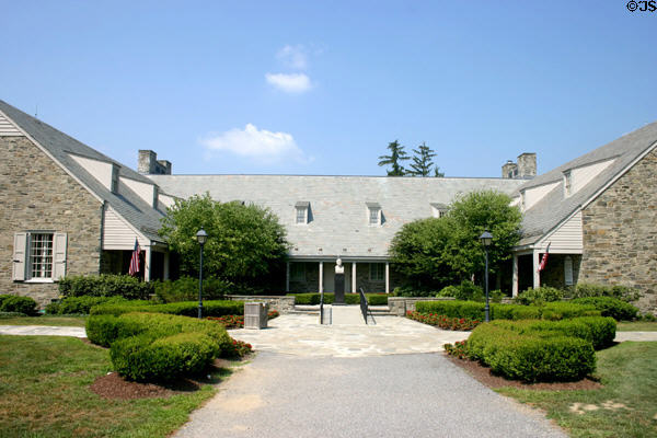 Franklin Delano Roosevelt Presidential Library (1941) was only one actively used by a sitting President. Hyde Park, NY. Architect: Franklin Delano Roosevelt.