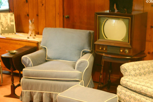 1950's television in office of Eleanor Roosevelt in Val-Kill. Hyde Park, NY.