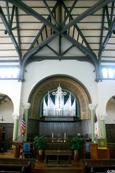 Interior of Renwick's Presbyterian Church. Irvington, NY.