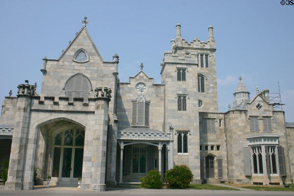 Lyndhurst (1866) now open by the National Trust. Tarrytown, NY. Style: Gothic revival. Architect: Alexander Jackson Davis.