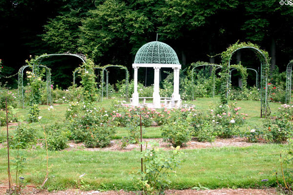Rose garden at Lyndhurst. Tarrytown, NY.