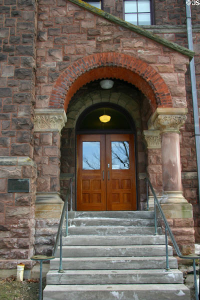 Abraham Lincoln Hall (1888) on Cornell Campus. Ithaca, NY. Style: Victorian Gothic. Architect: Charles Babcock.