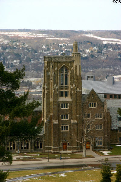 Lyon Hall War Memorial (1928) on Cornell Campus. Ithaca, NY. Style: Collegiate Gothic. Architect: Charles Zeller Klauder.