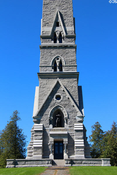 Base of Saratoga Monument. Schuylerville, NY.