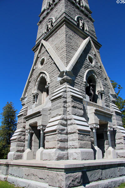 Base of Saratoga Monument. Schuylerville, NY.