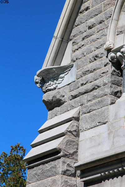 Granite eagle supporting Saratoga Monument. Schuylerville, NY.
