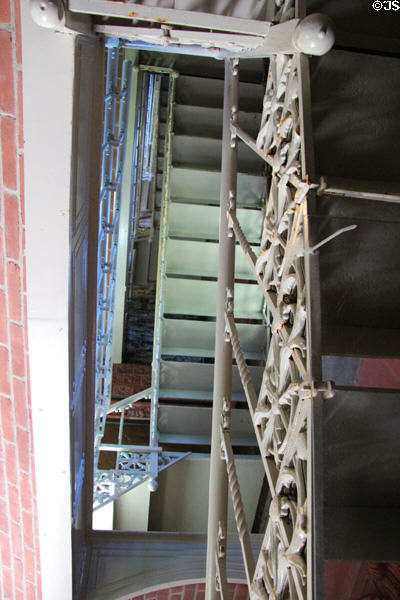 Stairway climbing interior of Saratoga Monument. Schuylerville, NY.