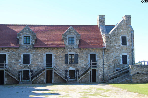 West Barracks Ethan Allen Stairway at Fort Ticonderoga. Ticonderoga, NY.