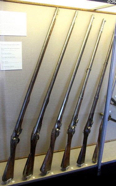 Firearms used during French & Indian War at Fort Ticonderoga. Ticonderoga, NY.