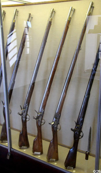 Firearms used during Revolutionary War at Fort Ticonderoga. Ticonderoga, NY.