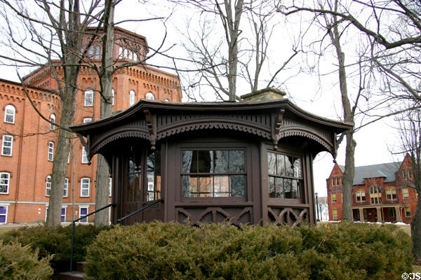 Mark Twain's study moved from Quarry Farm to Elmira College. Elmira, NY. On National Register.