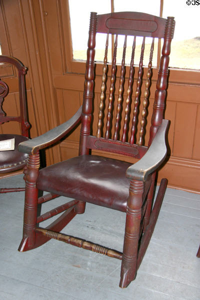Rocking chair in Mark Twain's study at Elmira College. Elmira, NY.