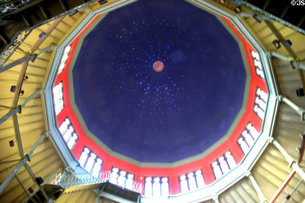 Dome interior of Nott Memorial Library at Union College. Schenectady, NY.