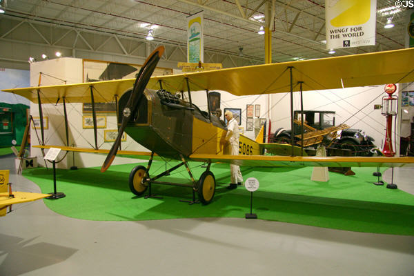 Curtiss JN-4D "Jenny" (1917) of which about 7,000 were built for WW I at Curtiss Museum. Hammondsport, NY.