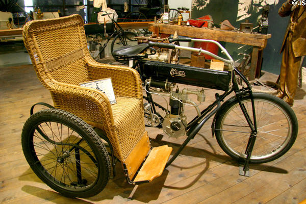 Curtiss Single Cylinder Motorcycle (1910) at Curtiss Museum. Hammondsport, NY.