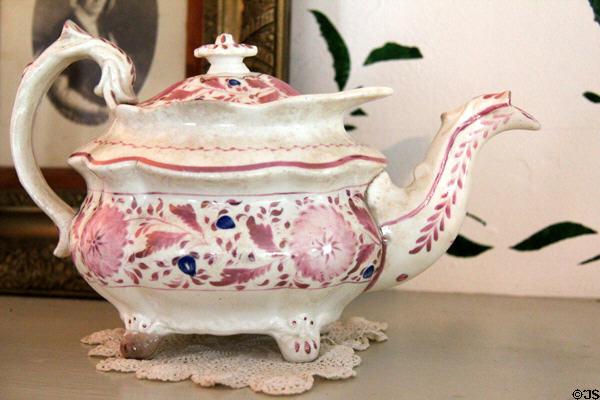 Abigail Fillmore's teapot at Millard Fillmore House. East Aurora, NY.