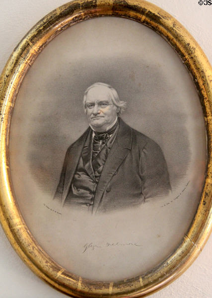 Photo of Rev. Glezen Fillmore, cousin of Millard Fillmore at Millard Fillmore House. East Aurora, NY.