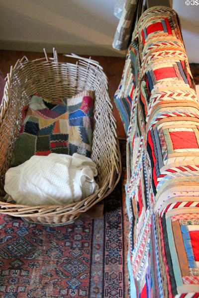 Antique quilts at Millard Fillmore House. East Aurora, NY.