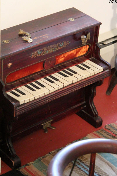Antique toy piano at Millard Fillmore House. East Aurora, NY.