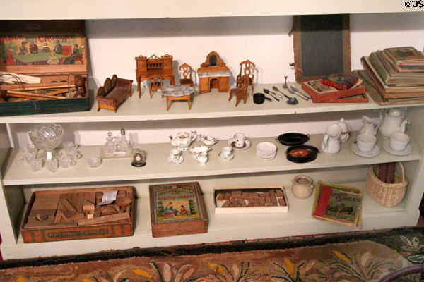 Collection of antique toys at Millard Fillmore House. East Aurora, NY.