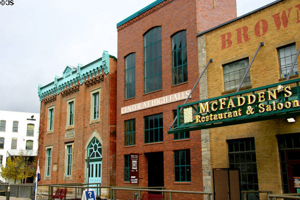 High Falls Historic District commercial buildings. Rochester, NY.