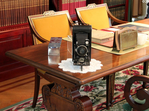 Antique Kodak camera in East Room at Eastman House. Rochester, NY.
