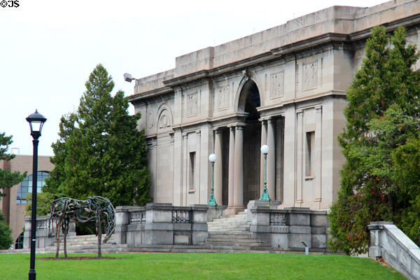 South facade of the main gallery (1913) at Memorial Art Gallery. Rochester, NY.