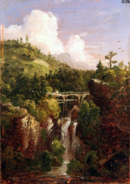 Genesee Scenery painting (1846-7) by Thomas Cole at Memorial Art Gallery. Rochester, NY.