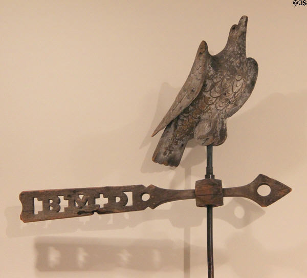 American eagle weathervane (18thC) at Memorial Art Gallery. Rochester, NY.