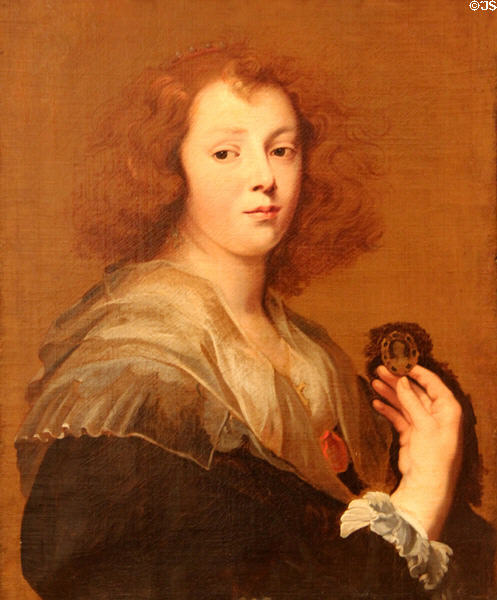 Portrait of Elizabeth Jordaens, daughter of the artist (c1640) by Jacob Jordaens at Memorial Art Gallery. Rochester, NY.