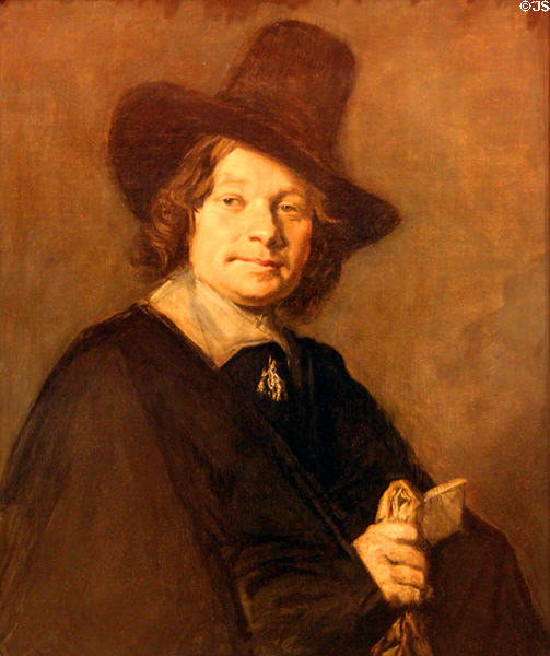 Portrait of a Man (c1655-60) by Frans Hals of Netherlands at Memorial Art Gallery. Rochester, NY.