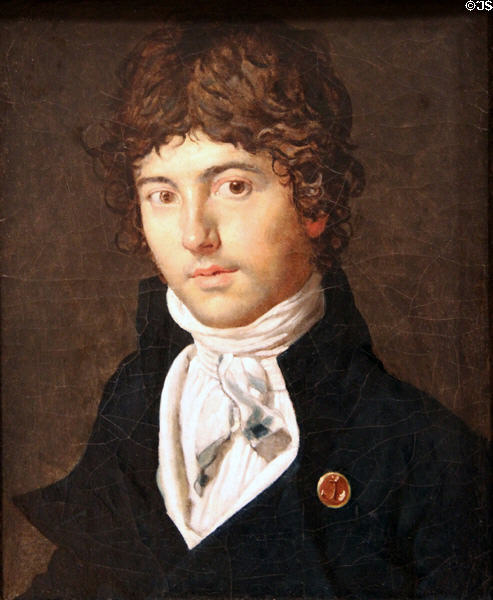Portrait of Pierre-François Bernier (c1800) by Jean-August-Dominique Ingres at Memorial Art Gallery. Rochester, NY.