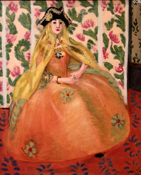 Girl with Tricorne painting (1922-3) by Henri Matisse at Memorial Art Gallery. Rochester, NY.