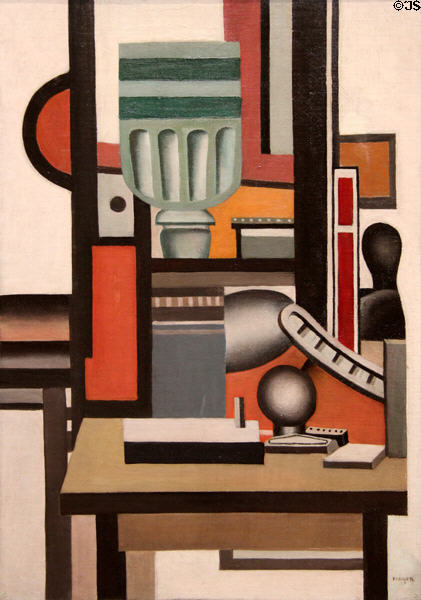 Footed Goblet painting (1924) by Fernand Léger at Memorial Art Gallery. Rochester, NY.