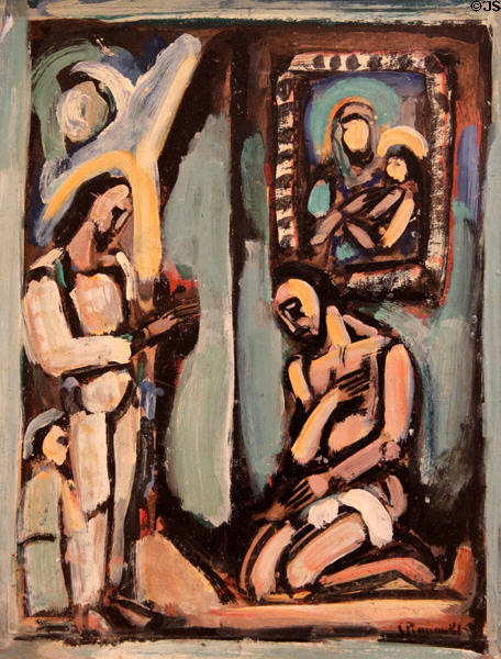 The Abandoned painting (c1935-9) by Georges Rouault at Memorial Art Gallery. Rochester, NY.