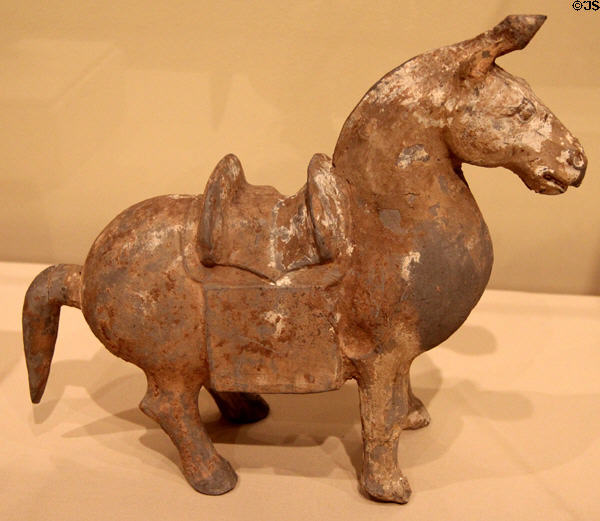 Chinese Terracotta Horse (Northern Wei Dynasty 386-535) at Memorial Art Gallery. Rochester, NY.