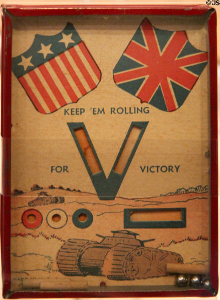 Keep 'Em Rolling for Victory (c1941) hand held dexterity game at The Strong National Museum of Play. Rochester, NY.