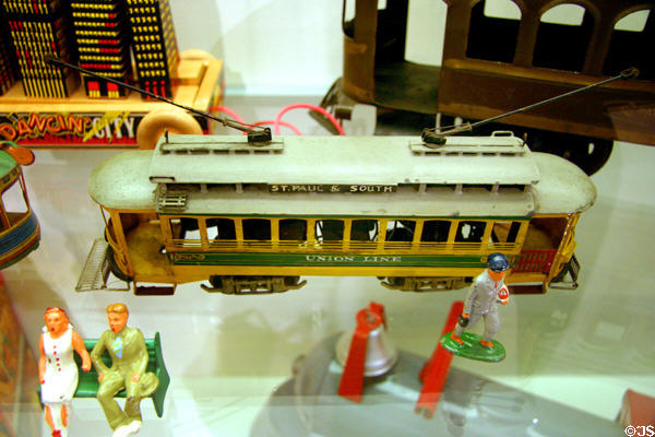 Model streetcar at The Strong National Museum of Play. Rochester, NY.