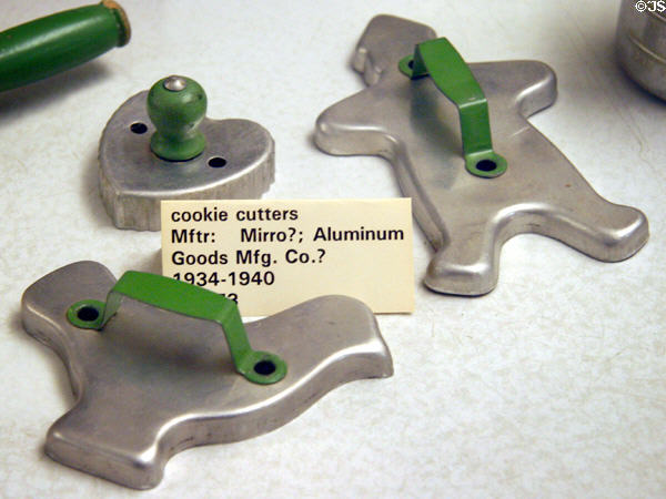 Aluminum cookie cutters (c1934-40) at The Strong National Museum of Play. Rochester, NY.