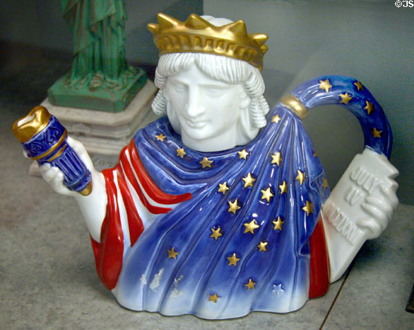 Statue of Liberty tea pot at The Strong National Museum of Play. Rochester, NY.
